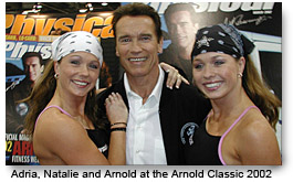 Fitness Twins - Adria and Natalie at the Arnold Classic