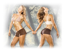 Fitness Twins - Adria and Natalie from Muscle and Fitness magazine